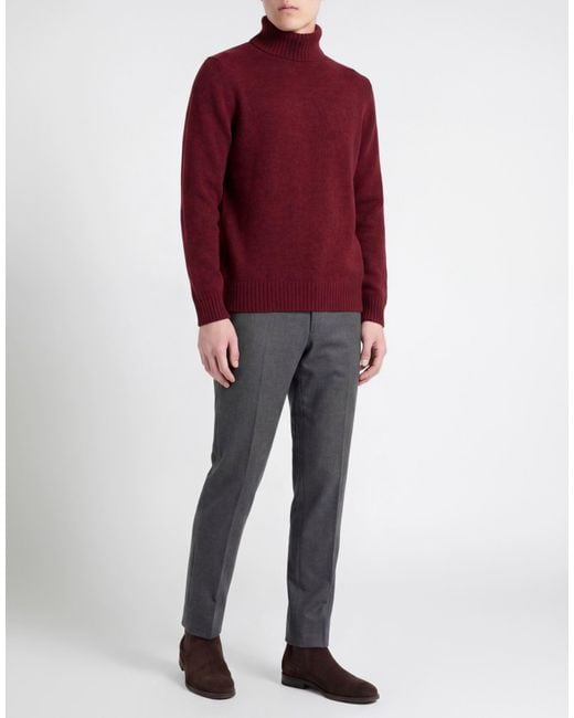 Gran Sasso Red Turtleneck for men