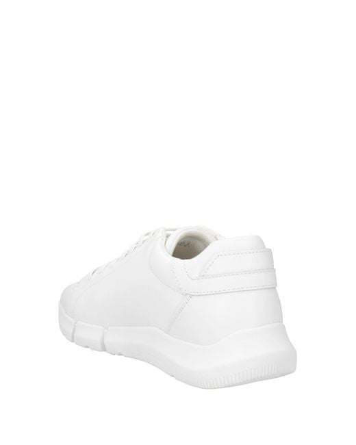 Geox White Sneakers Textile Fibers for men