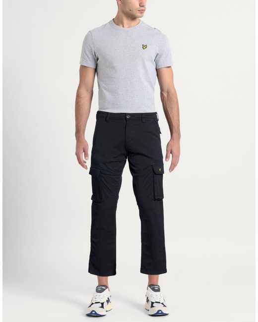 Lyle & Scott Blue Midnight Pants Cotton, Elastane for men