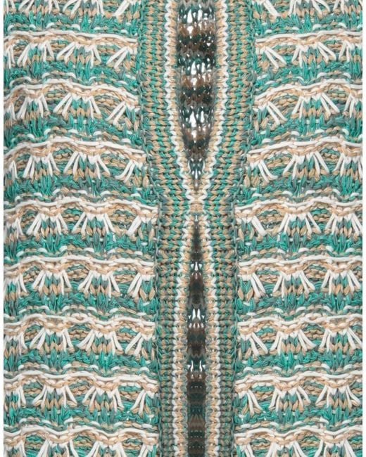 Anneclaire Green Cardigan Polyamide, Cotton