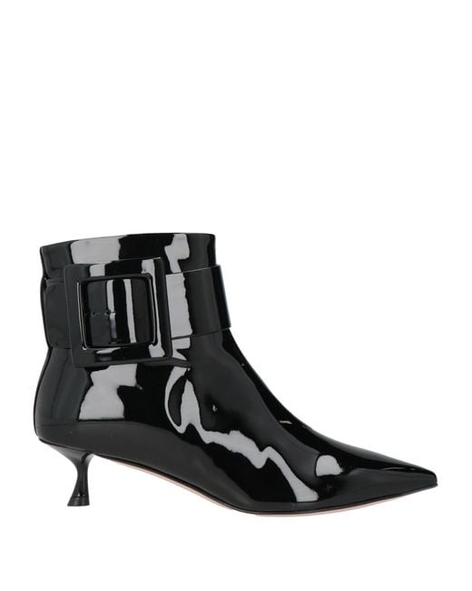 Roger Vivier Black Ankle Boots Leather