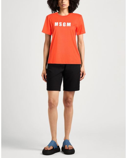 Camiseta MSGM de color Orange