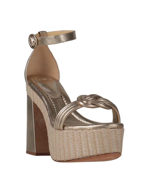 Alexandre Birman Metallic Sandals Leather