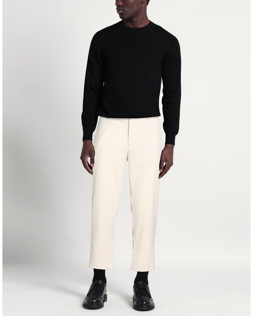 OVER/D Natural Ivory Pants Polyester, Rayon, Elastane for men