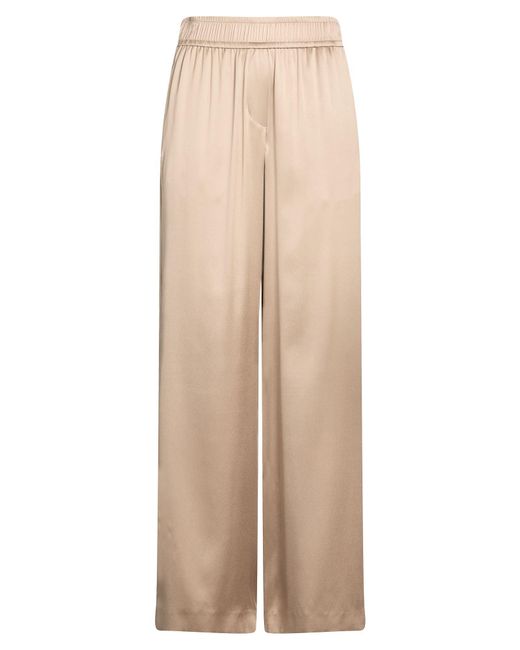 Brunello Cucinelli Natural Pants Silk, Elastane