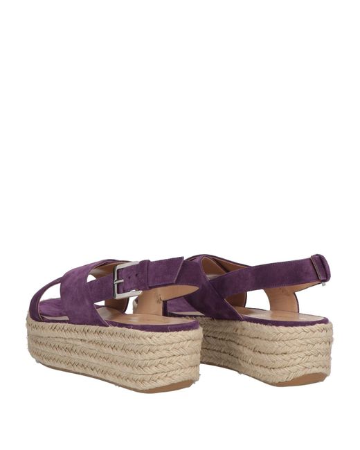 Sergio Rossi Purple Espadrilles