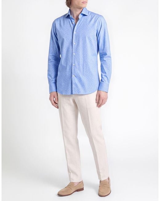 Sonrisa Blue Shirt Cotton for men