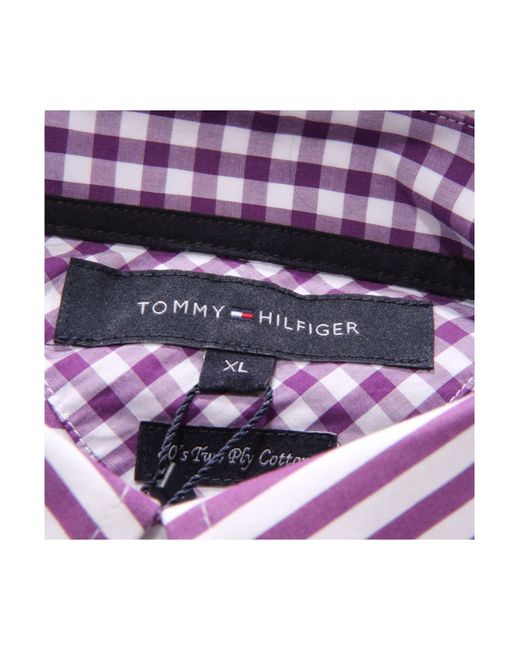 Camisa Tommy Hilfiger de hombre de color Purple