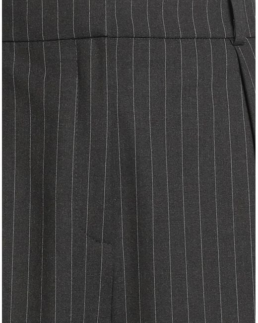 HUGO Black Charcoal Pants Polyester, Viscose, Elastane