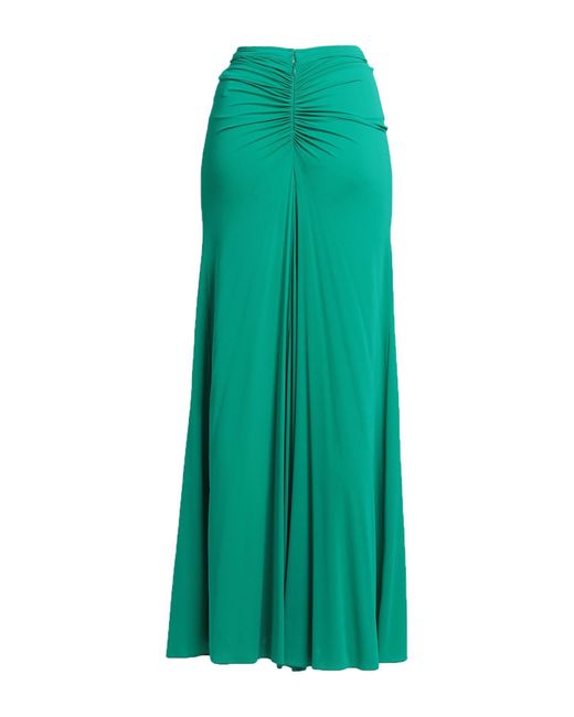 Rabanne Green Emerald Maxi Skirt Cupro, Elastane