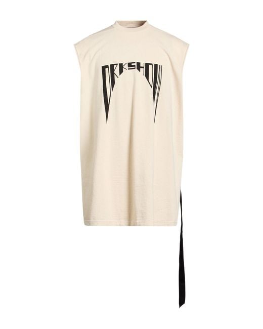 Rick Owens Natural T-Shirt Cotton for men