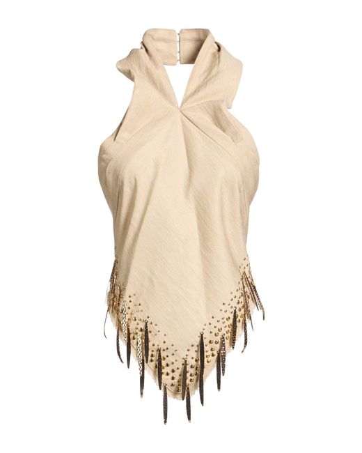 Top Rabanne de color Natural
