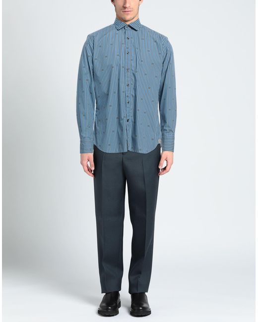 Chemise Tintoria Mattei 954 pour homme en coloris Blue