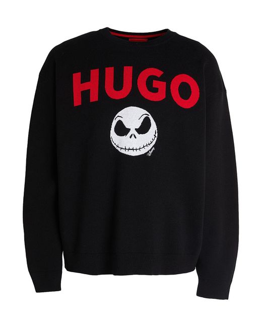 HUGO Black X Disney's The Nightmare Before Christmas Sweater Cotton for men