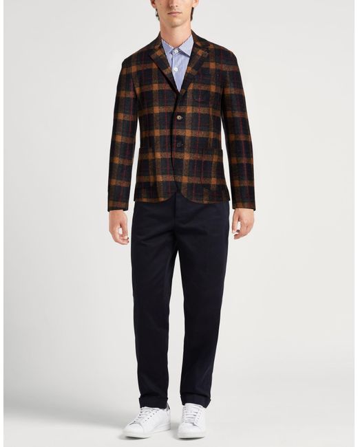 Bob Black Blazer Viscose, Polyacrylic, Polyester, Virgin Wool, Elastane for men