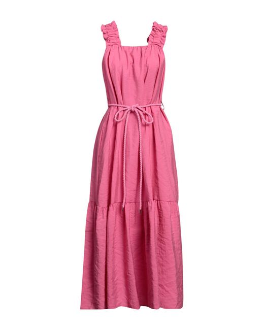 White Wise Pink Maxi-Kleid