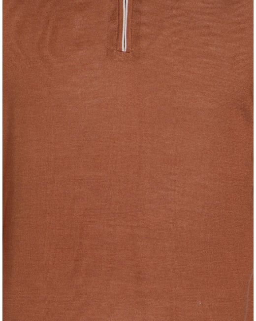 Fedeli Brown Turtleneck for men