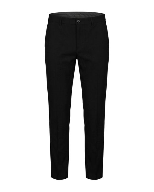 Department 5 Black Pants Virgin Wool, Polyester, Elastane for men