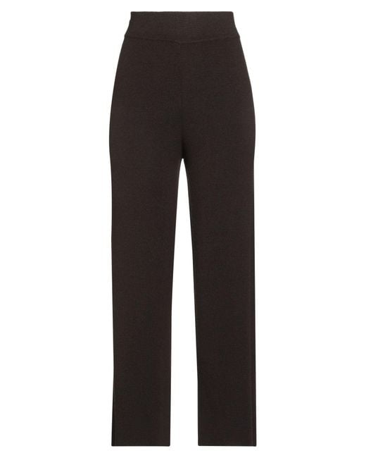 Alpha Studio Black Dark Pants Wool, Viscose, Polyamide, Cashmere