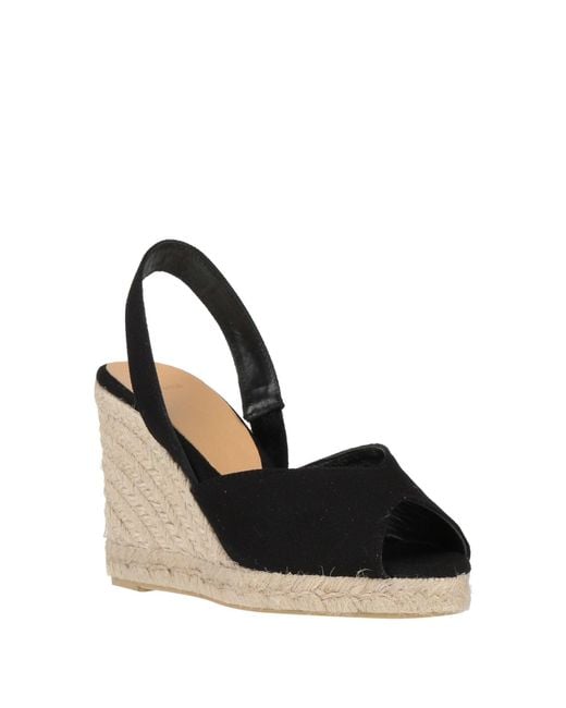 Castaner Black Espadrilles Textile Fibers