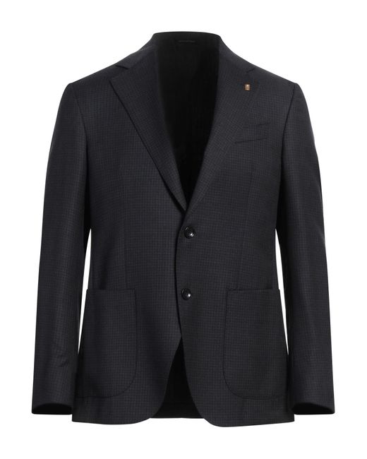 Sartoria Latorre Black Midnight Blazer Wool for men