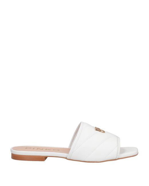 Pinko White Sandals