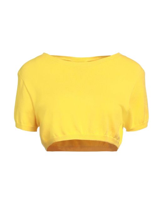 Liu Jo Yellow Sweater Viscose, Polyester