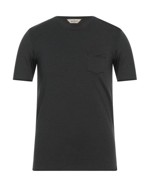 Gran Sasso Black T-shirt for men