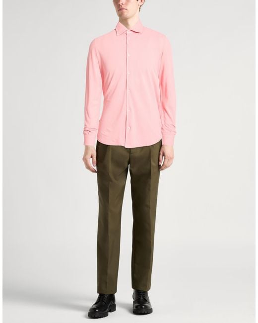 Camisa Fedeli de hombre de color Pink