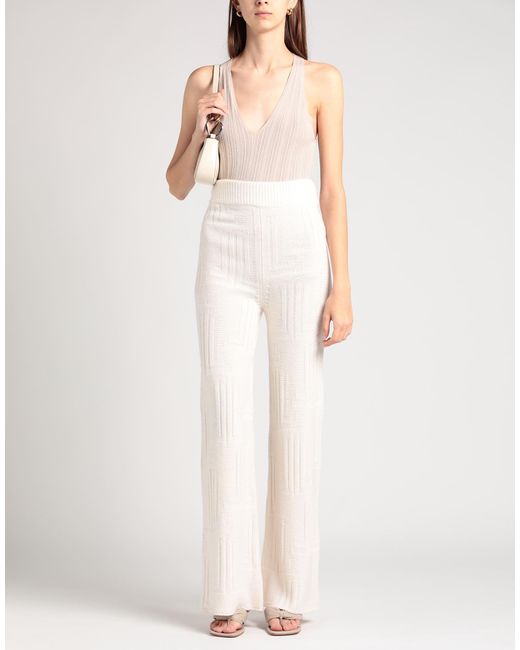 Lanvin White Pants Cashmere