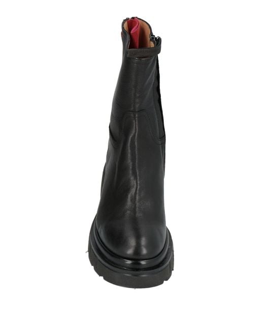 GIO+ Black Ankle Boots Leather