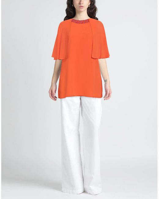 Camilla Orange Top Polyester, Elastane
