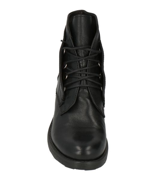 Pawelk's Black Ankle Boots Leather