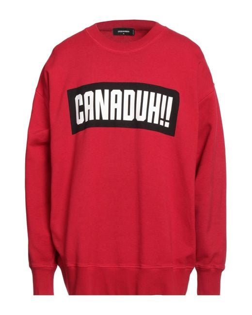 DSquared² Red Sweatshirt for men