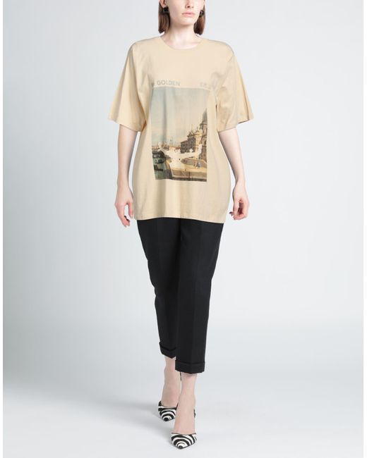 T-shirt di Golden Goose Deluxe Brand in Natural