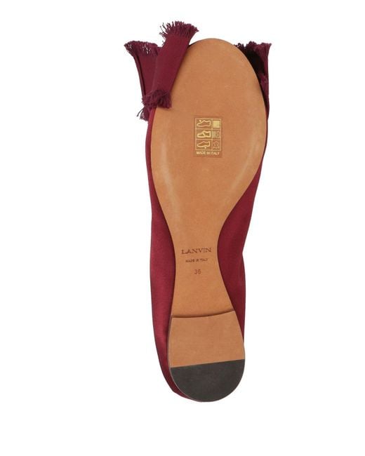 Lanvin Red Ballet Flats