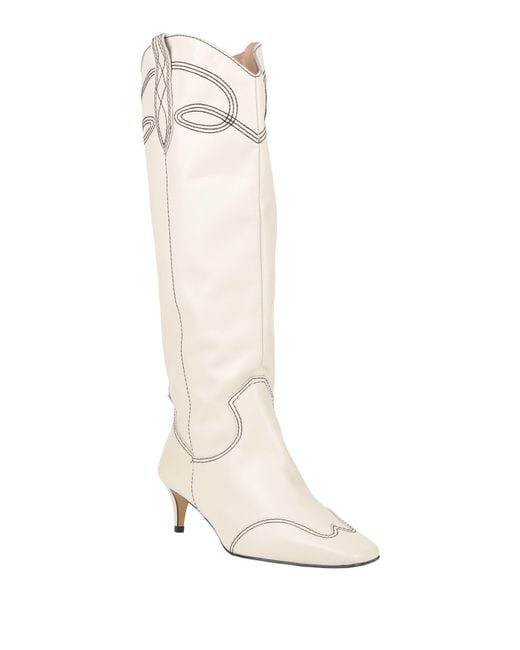 Werner White Boot Leather