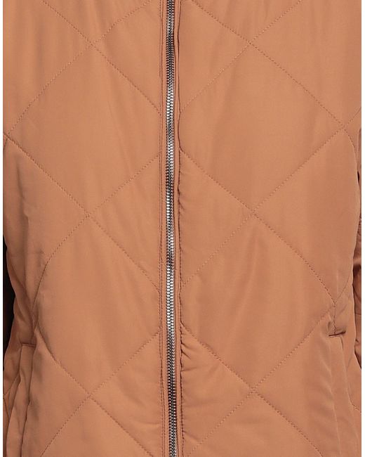 Stefanel Down Jacket in Brown | Lyst