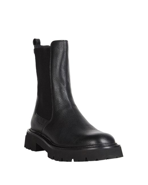 Ferragamo Black Ankle Boots Leather