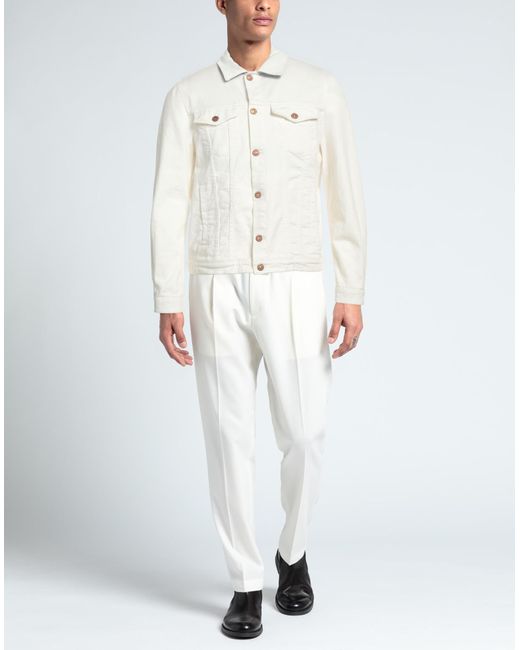 Officina 36 White Denim Outerwear for men