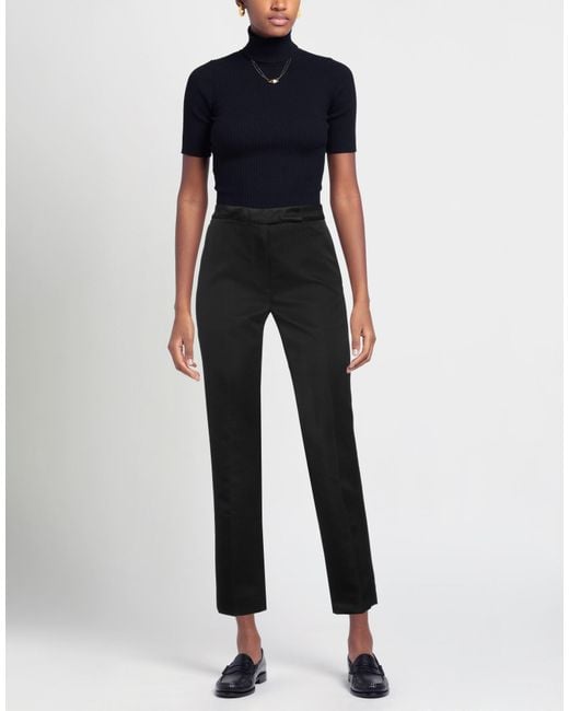 Sa Su Phi Black Pants Wool, Silk