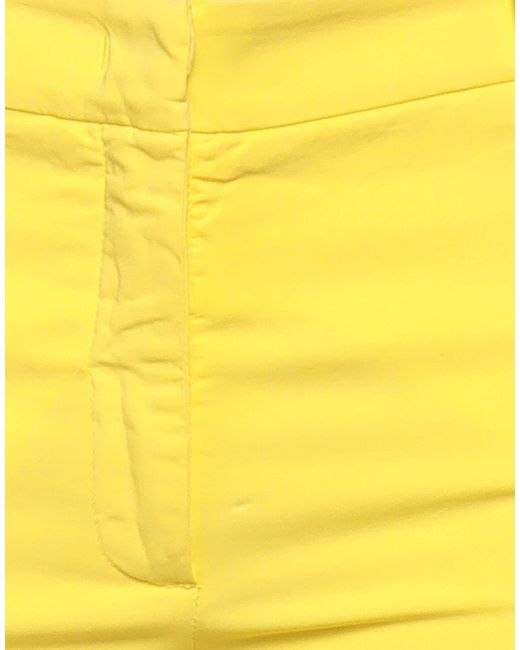 Rossopuro Yellow Pants Cotton, Elastane