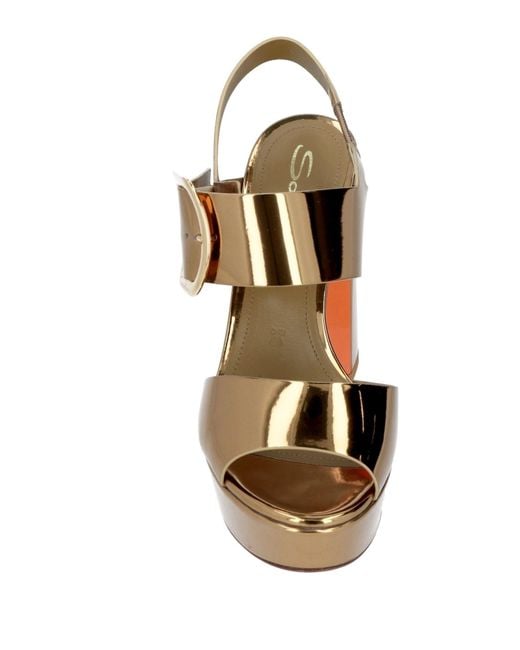 Santoni Metallic Sandals