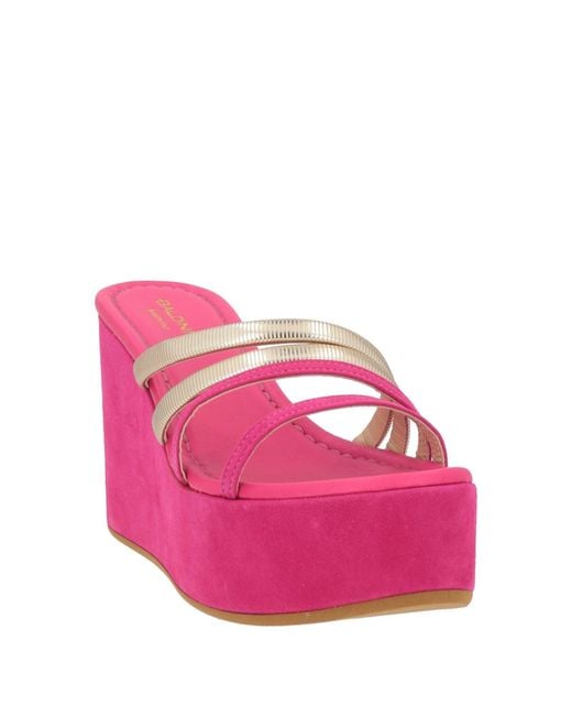 Baldinini Pink Fuchsia Sandals Leather