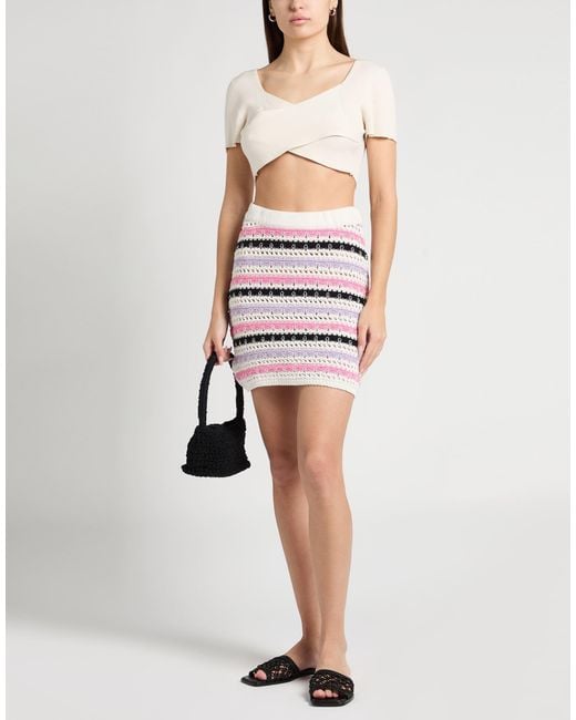 Akep White Mini Skirt