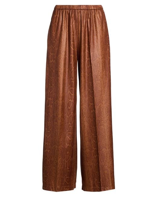 Forte_forte Brown Pants Polyester