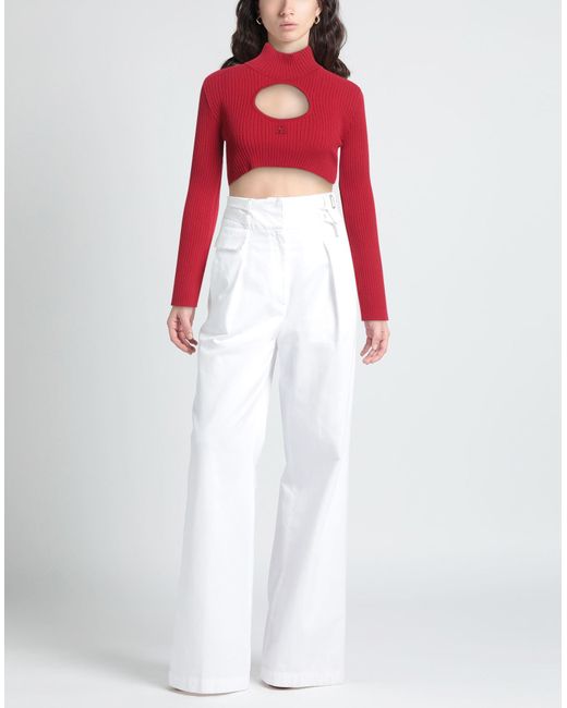 Courreges Red Turtleneck