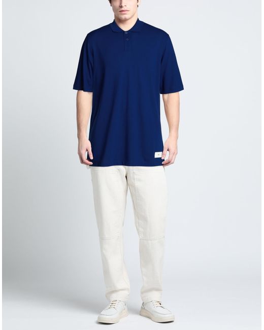 Y-3 Blue Polo Shirt for men