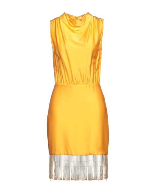 Patrizia Pepe Yellow Mini Dress