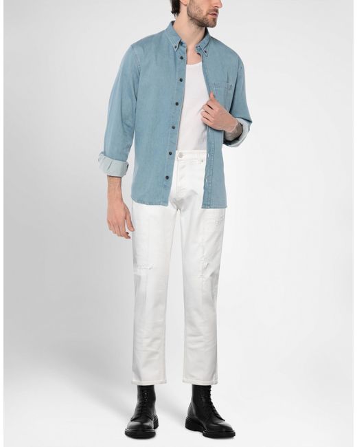 PT Torino White Jeans for men